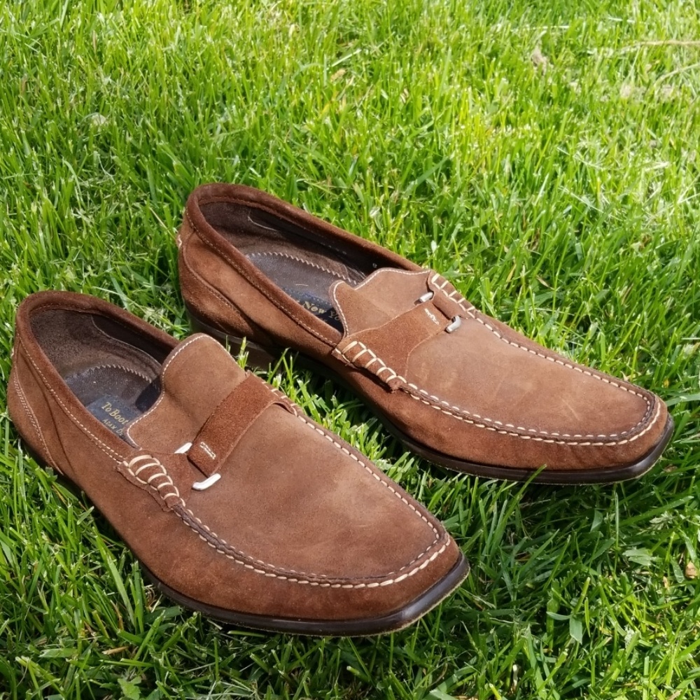 Suede Brown Italian loafers